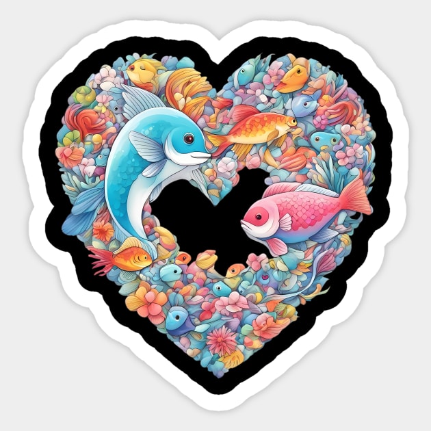 Fish Love Sticker by animegirlnft